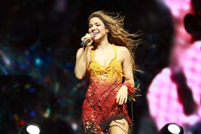 <p>Shakira performs with Bizarrap at the Sahara Tent during the 2024 Coachella Valley Music and Arts Festival at Empire Polo Club on April 12, 2024 in Indio, California.</p>