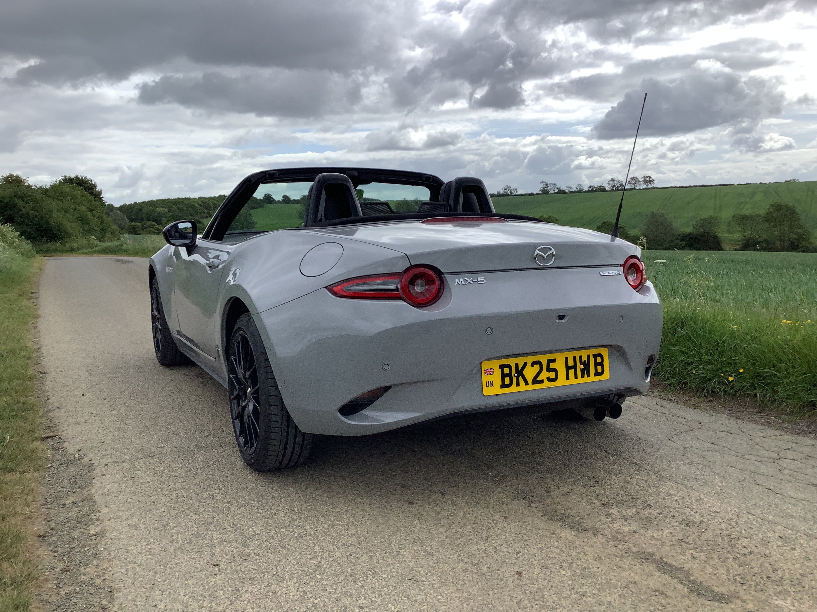 Much better than the vintage models, the roof can be raised, lowered and secured without you needing to leave the driving seat