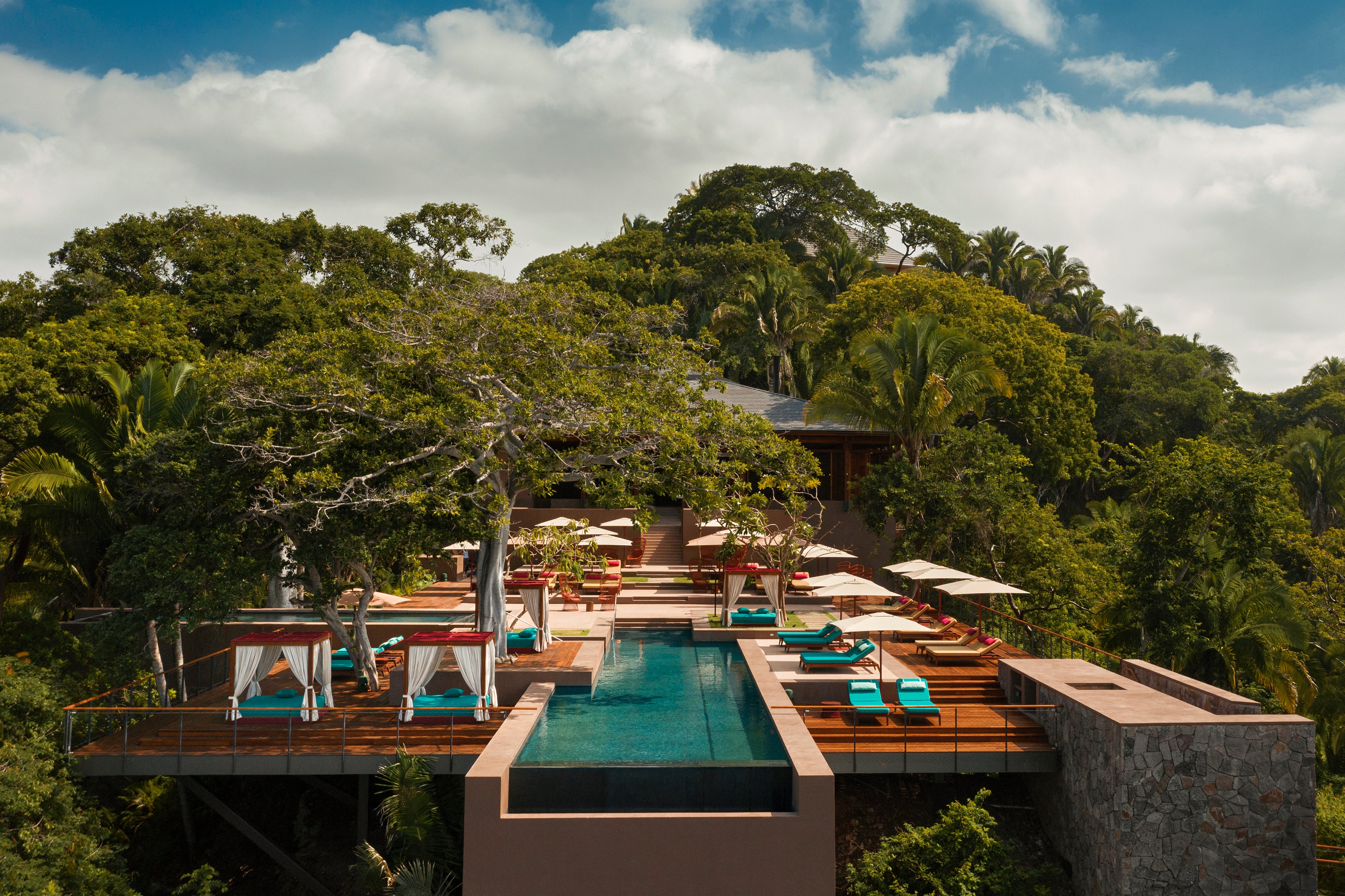 Each of the 105 villas at One&Only Mandarina has its own private plunge pool