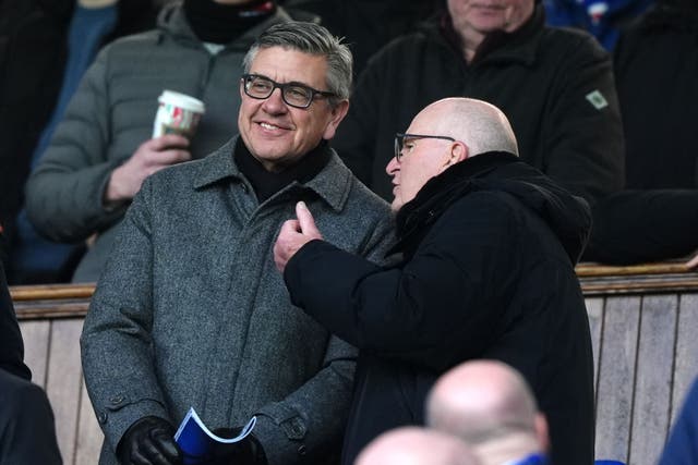 <p>The US consortium, led by healthcare tycoon Andrew Cavenagh (left) and the 49ers Enterprises, completes its takeover of Rangers</p>