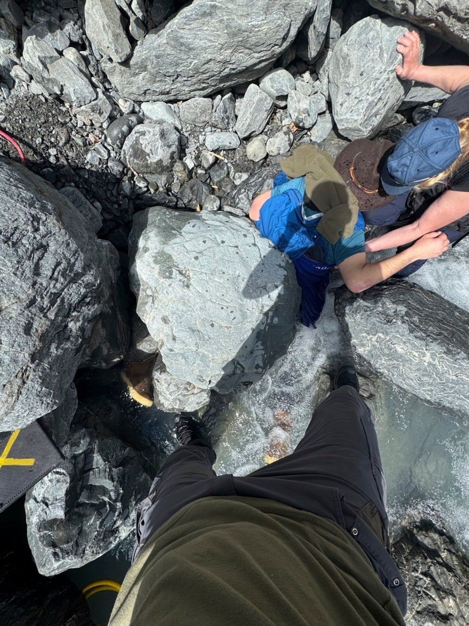 Kell Morris trapped under a 700lb boulder in Alaska