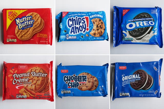 <p>The maker of Oreo cookies included side-by-side photos in its lawsuit, comparing the packaging of its name-brand snacks to that of Aldi’s. </p>