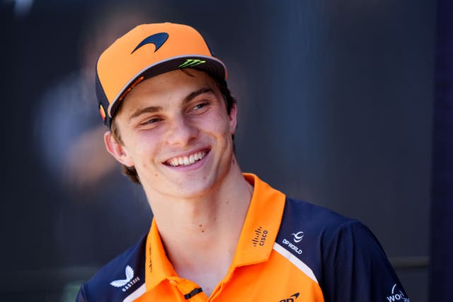 McLaren’s Oscar Piastri finished fastest in second practice (Bradley Collyer/PA)