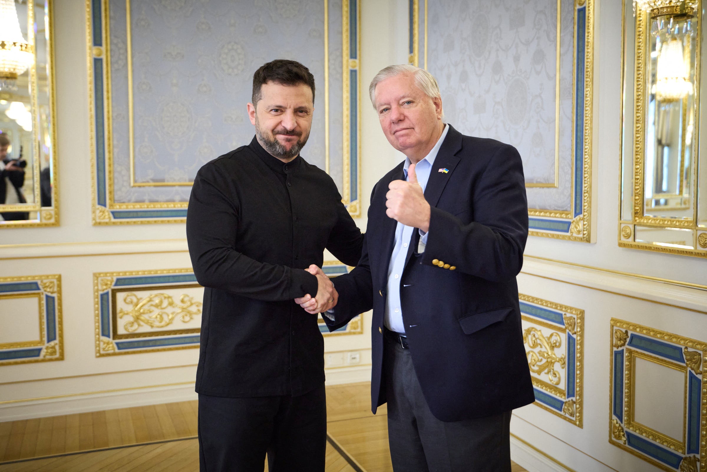 Ukraine’s defense against Russia’s two-year-long invasion seems to be the spark drawing support to a bill drafted by Republican Sen. Lindsey Graham (pictured at right with Ukraine President Volodymyr Zelensky) and Democratic Sen. Richard Blumenthal.