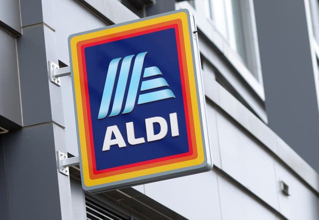 <p> An Aldi grocery store is pictured on May 02, 2025 in Washington, DC. </p>