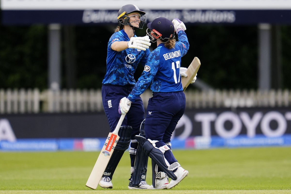 Amy Jones and Tammy Beaumont hit centuries as England dominate West Indies