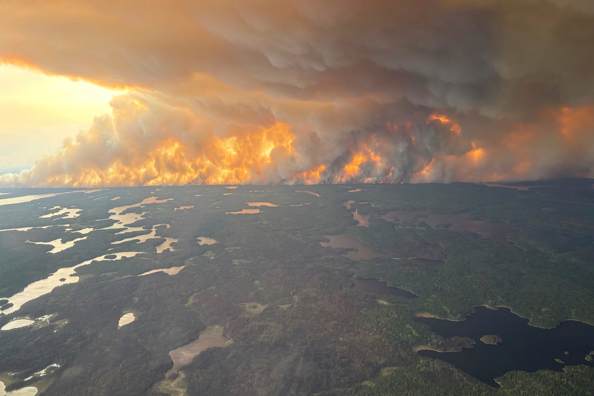 Winds push smoke from Canadian wildfires south into US and worsen air quality