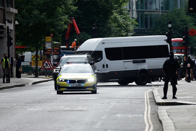 <p>Vladimir Motin travelled to the Old Bailey under police escort </p>
