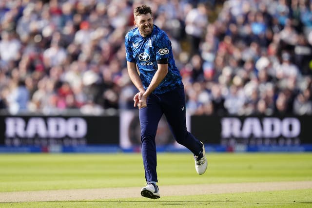 <p>Jamie Overton is out for the series with a broken finger</p>