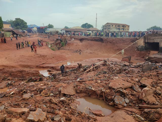<p>At least 151 people have been confirmed dead following severe flooding in Mokwa, </p>
