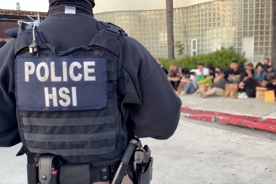 Los Angeles law enforcement raided an underground nightclub at an undisclosed location early Friday morning.
