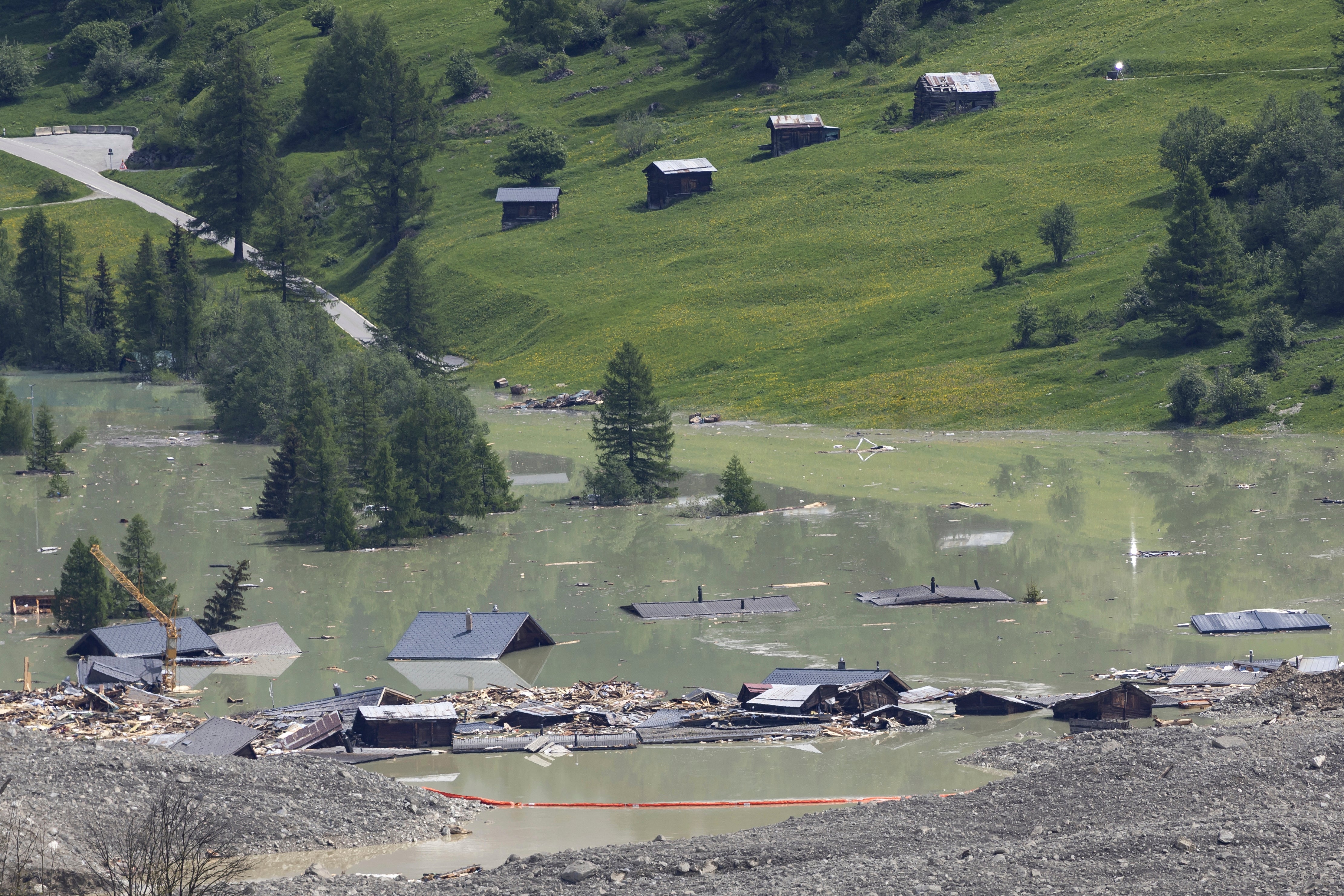Flooding fears eased at picturesque Swiss Alpine village buried by landslide