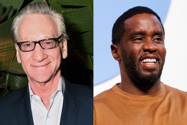 <p>Bill Maher and Sean 'Diddy' Combs</p>