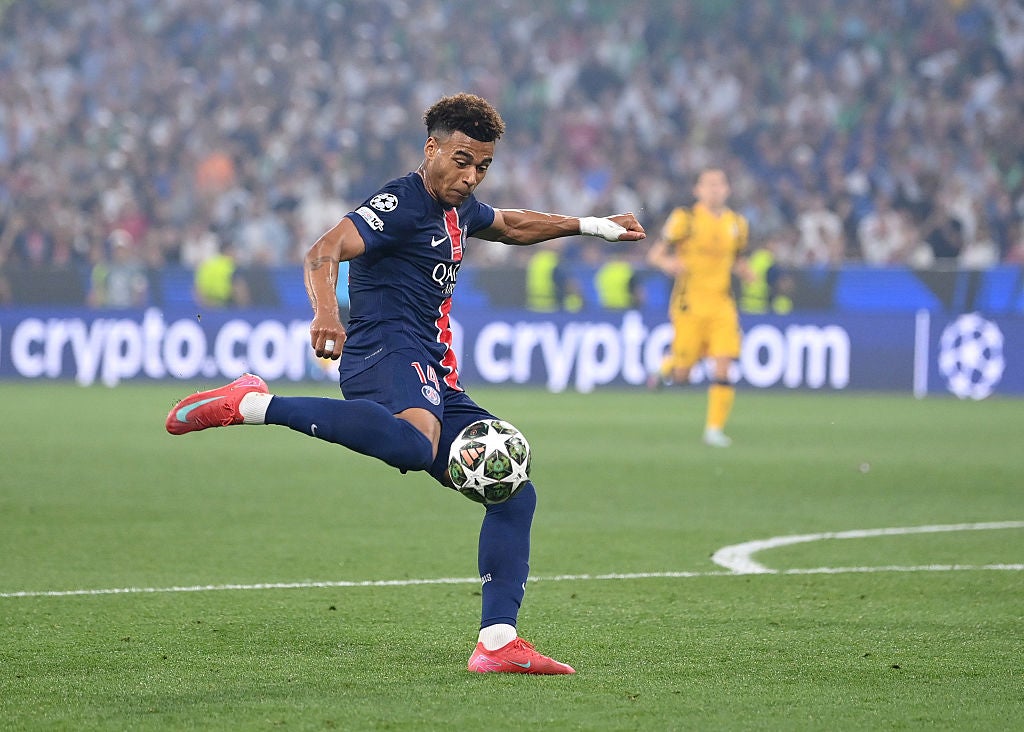 Desire Doue became just the third teenager to score in a Champions League final