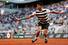 French Open order of play, today’s results and Roland Garros schedule