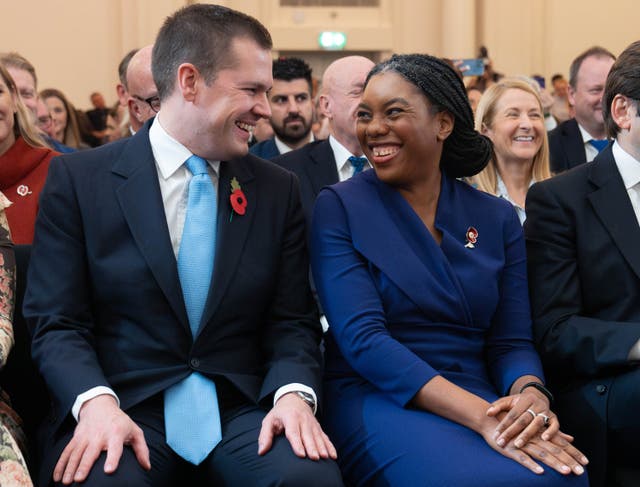 <p>Kemi Badenoch and Robert Jenrick</p>
