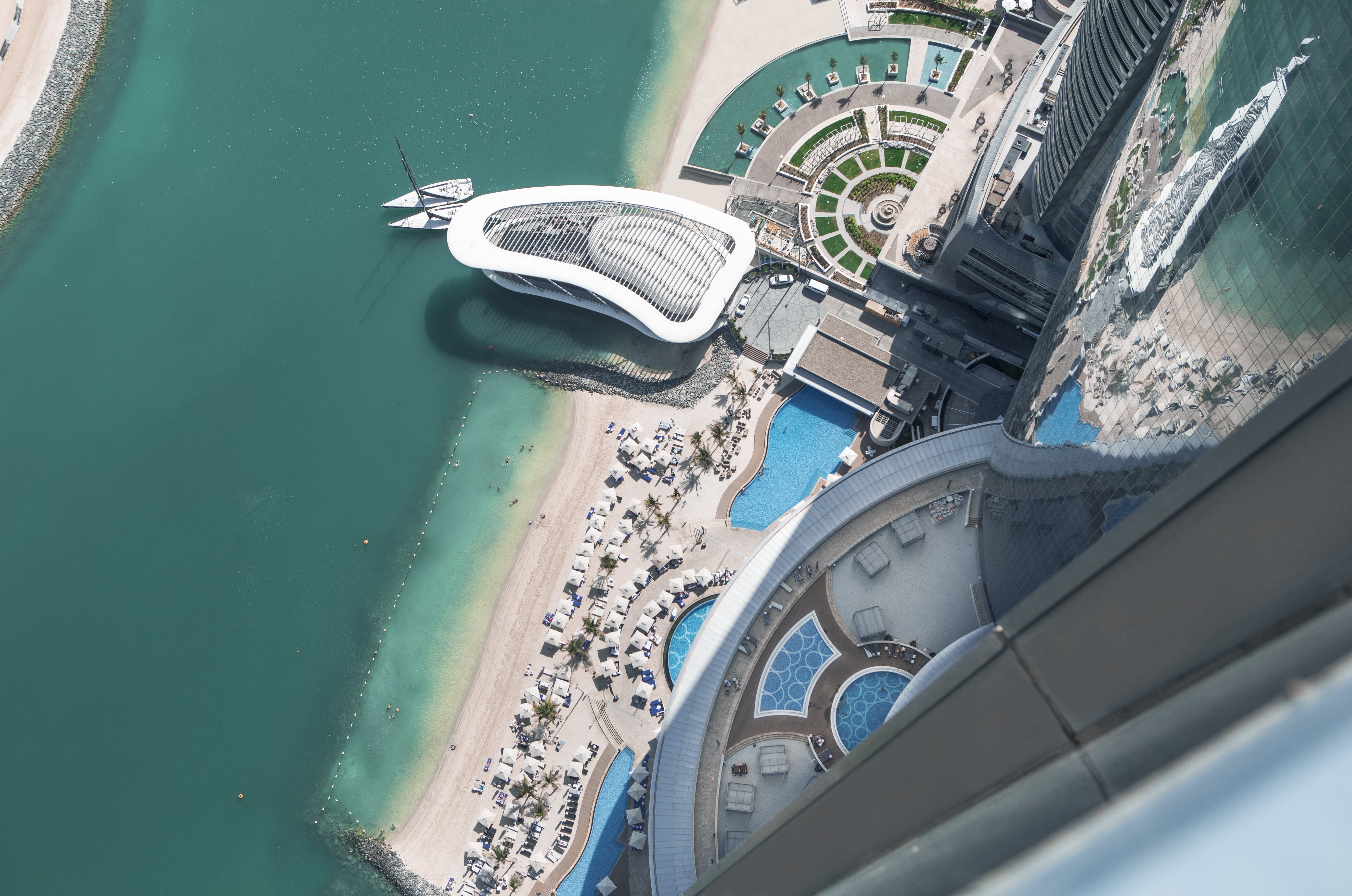Take advantage of the panoramic views at Conrad Abu Dhabi Etihad Towers