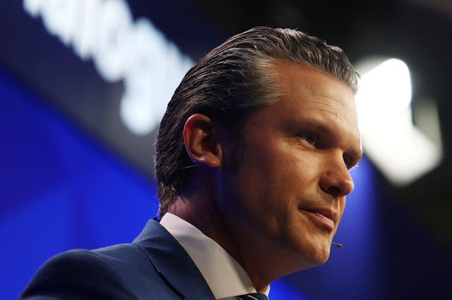 <p>U.S. Secretary of Defense Pete Hegseth speaks in the first plenary session entitled “United States’ New Ambitions for Indo-Pacific Security” during the 22nd IISS Shangri-La Dialogue at the Shangri-La Hotel on May 31, 2025 in Singapore</p>