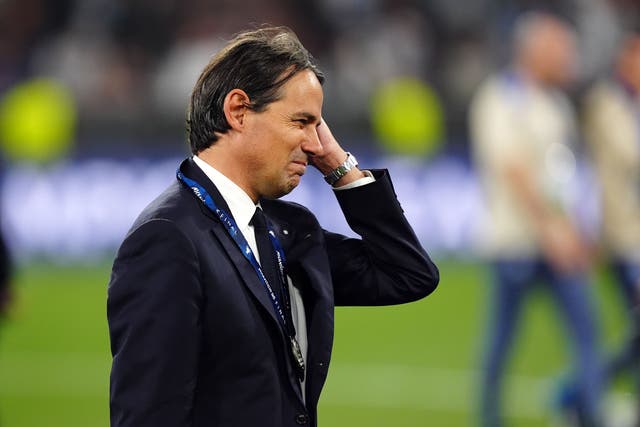 Simone Inzaghi has led Inter Milan to two Champions League finals in three seasons (Mike Egerton/PA)