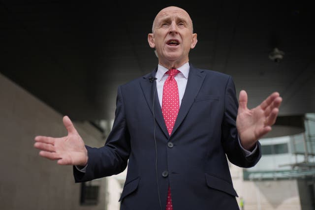Defence Secretary John Healey said Russia is ‘attacking the UK daily’ with some 90,000 cyber attacks from state-linked sources over the last two years (Yui Mok/PA)