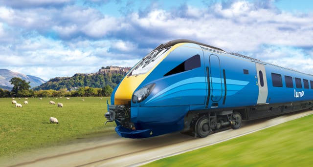 <p>Rendering of a Lumo train from Stirling to London</p>