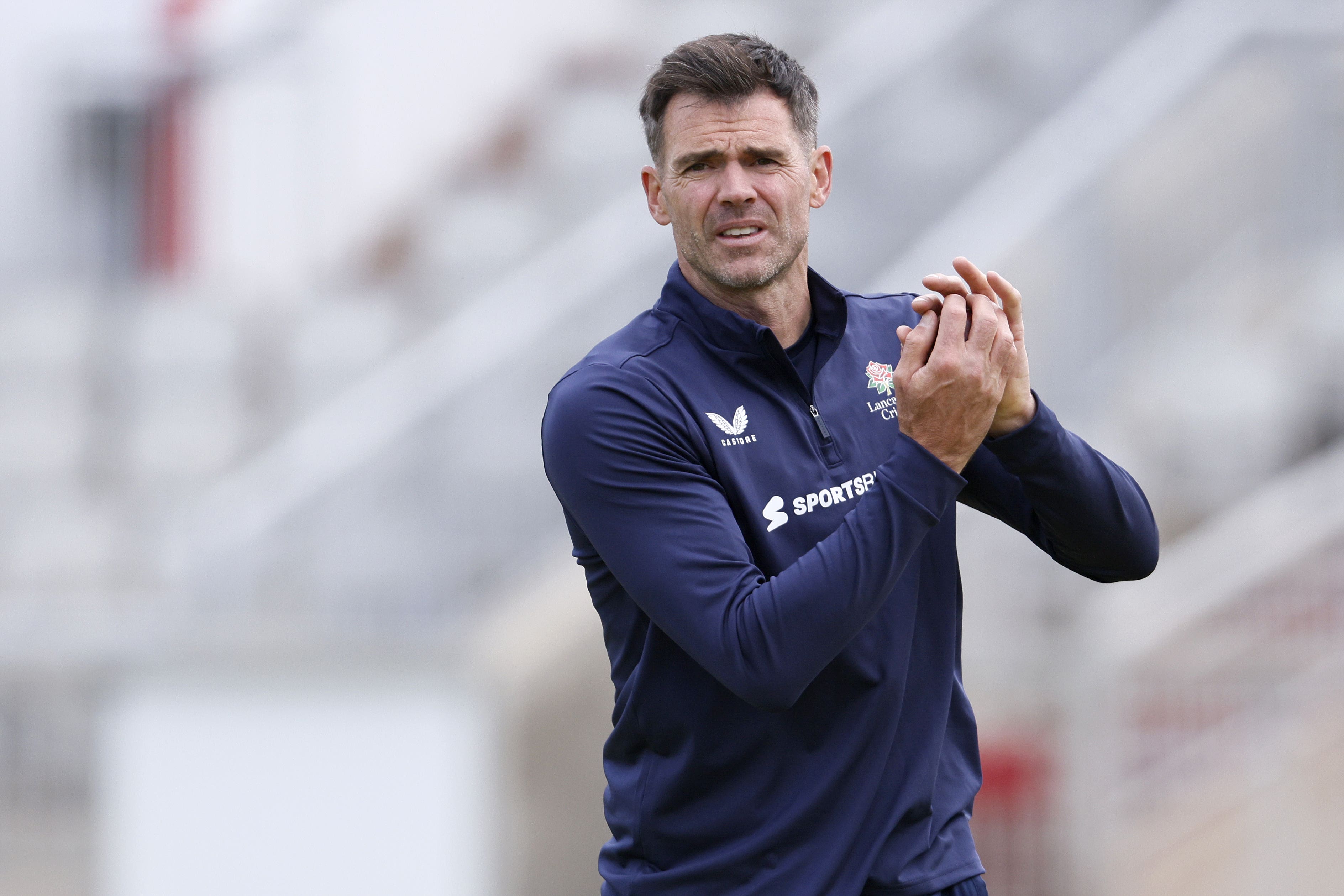 <p>James Anderson has signed a new contract with Lancashire (Richard Sellers/PA)</p>