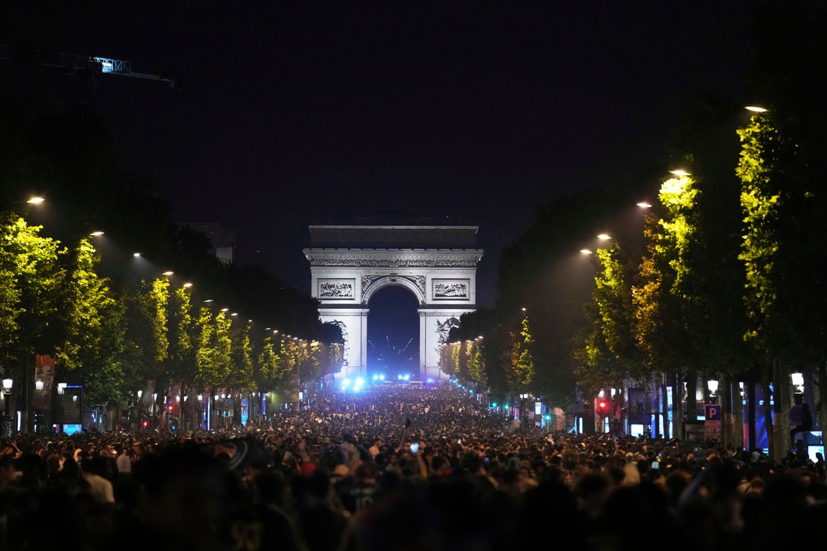 Two dead and hundreds arrested as PSG fans celebrate historic Champions League win with flares and fireworks Two dead and hundreds arrested as PSG fans celebrate historic Champions League win with flares and fireworks