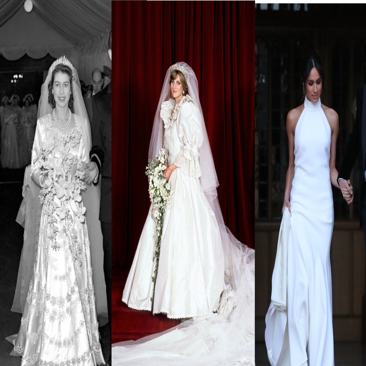 100 years of royal wedding dress trends | The Independent