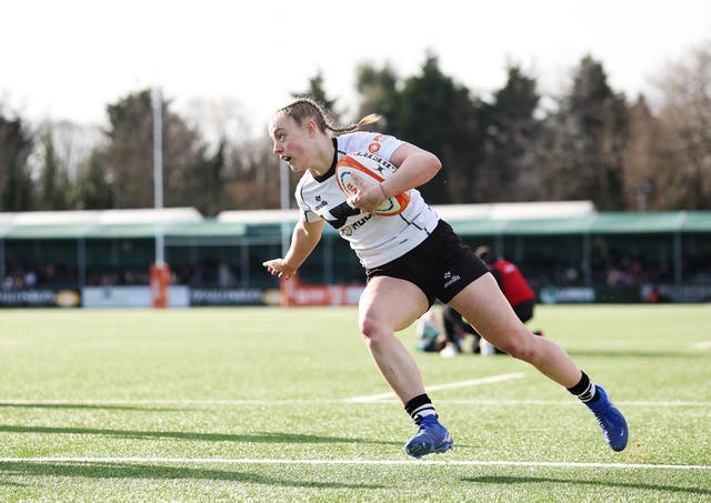 <p>Millie David is a rising star on the wing who will hope to force her way into England's World Cup squad</p>