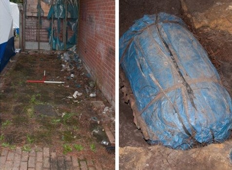 Debbie Grigs Body was buried in a container in Andrew Grigs Property at St. Leonards, Dorset, Dorset