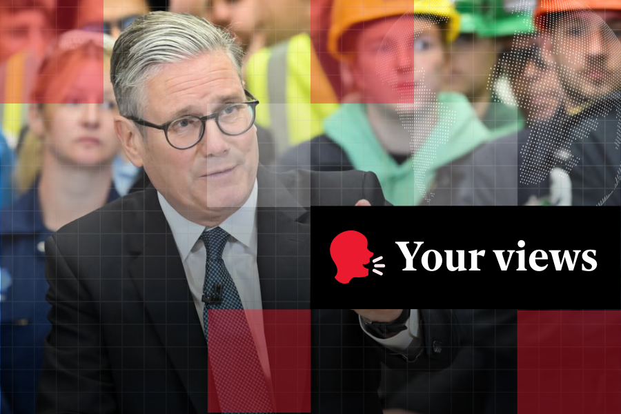 <p>Prime Minister Sir Keir Starmer speaks during a visit to BAE Systems in Govan, Glasgow</p>