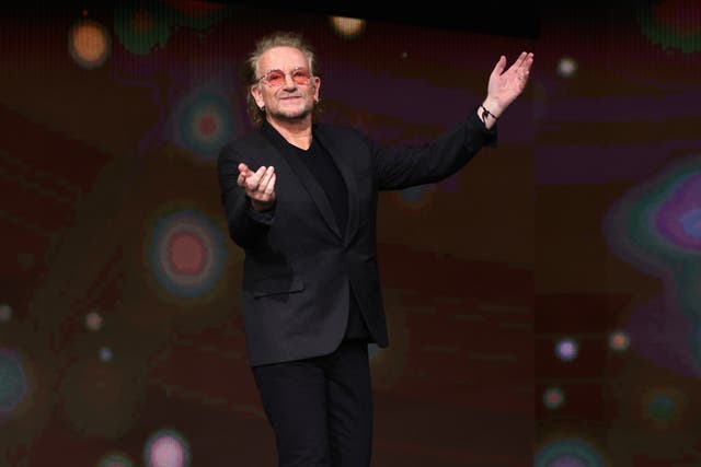<p>Bono of U2 in 2023</p>