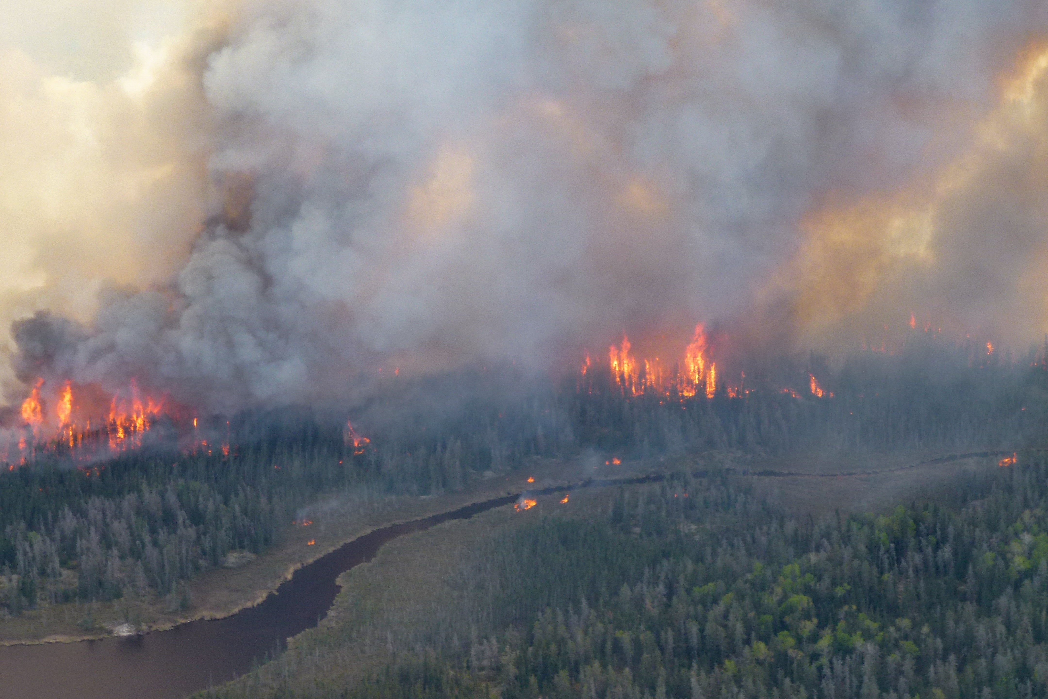 Bloomberg reports the fires in Alberta have shut down nearly 350,000 barrels of daily heavy crude oil production, which is roughly 7 percent of Canada’s oil output