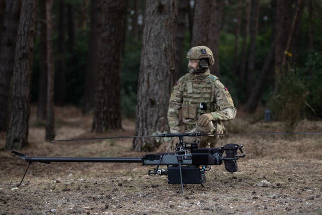 The Strategic Defence Review recommended a greater focus on technology such as drones (Andrew Matthews/PA)