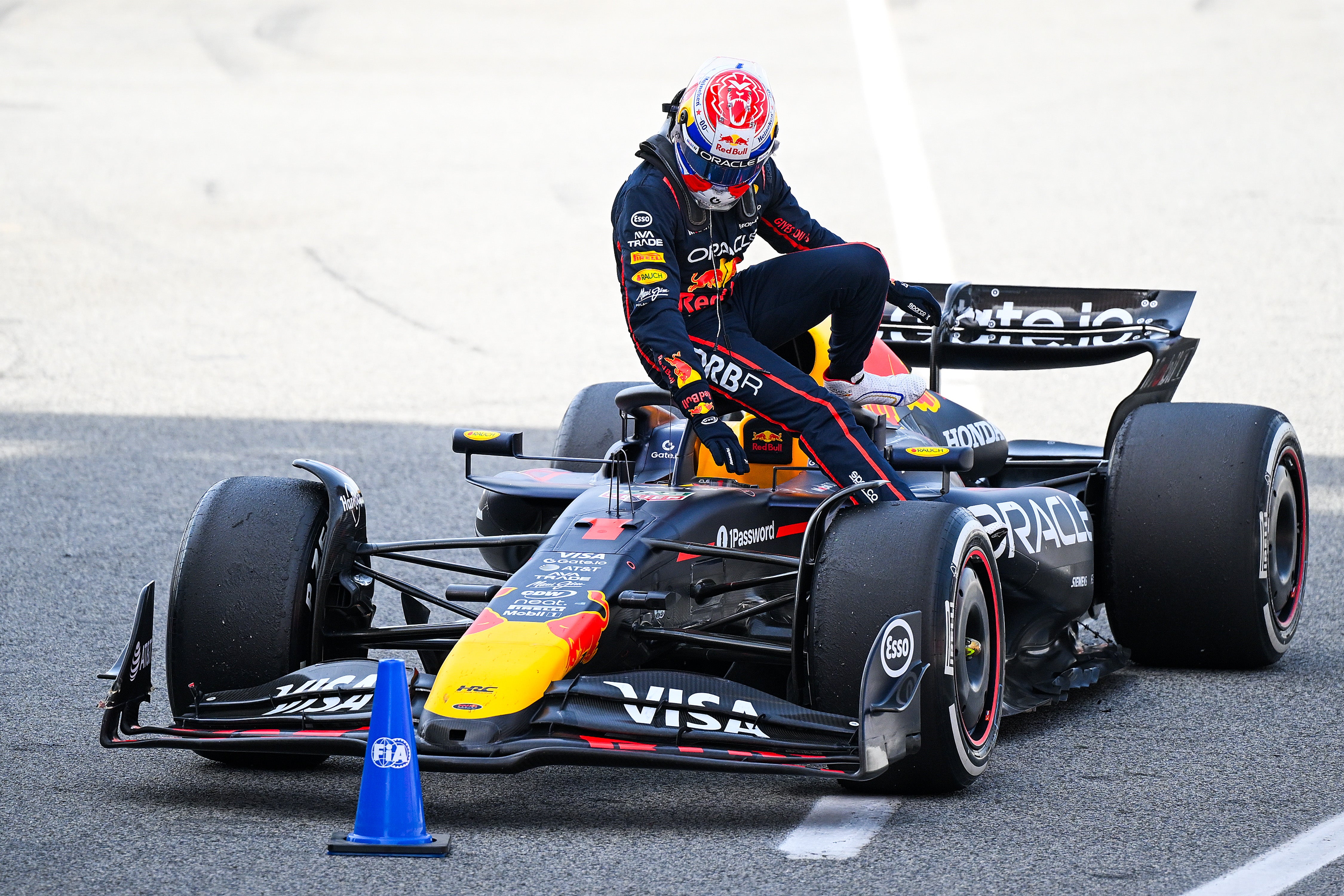 Max Verstappen appeared to crash deliberately into George Russell