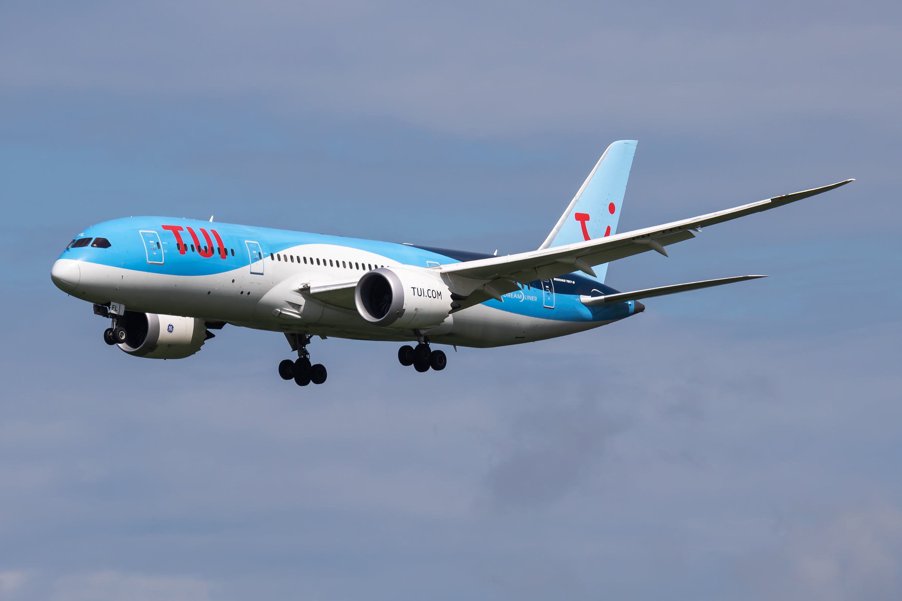 <p>Rescue plane: Tui Boeing 787 of the type being flown to the Caribbean ahead of an airlift</p>