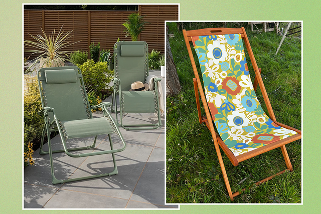<p>These relaxed recliners are perfect for summertime lazing in the garden or sunbathing on the beach</p>