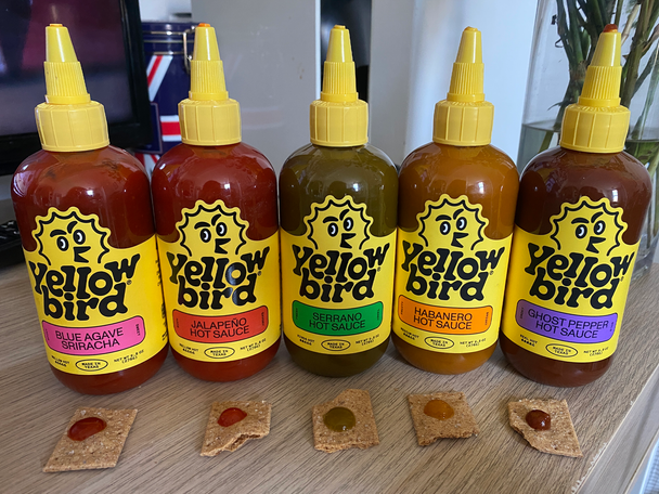 Yellow Bird testing hot sauce review indybest