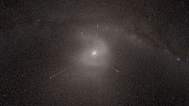 <p>The new planetarium show revealed a backwards S-shaped spiral in what's known as the Oort Cloud far beyond Pluto</p>