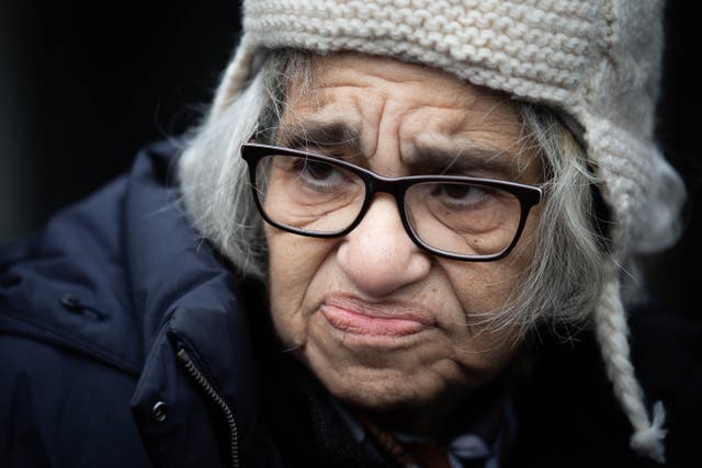 <p>Laila Soueif, mother of a British man jailed in Egypt, has spent 247 days on hunger strike (James Manning/PA)</p>