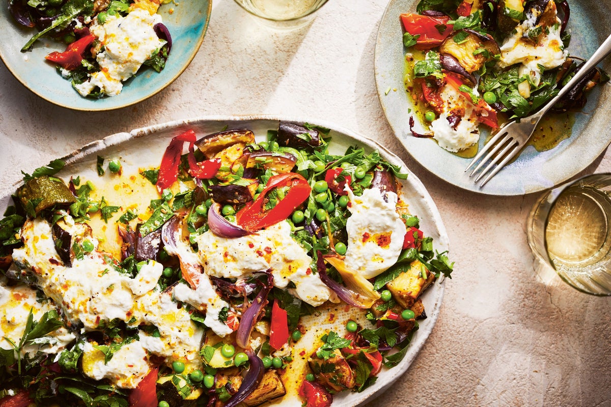Burrata like you’ve never had it before – with cumin-spiced veg