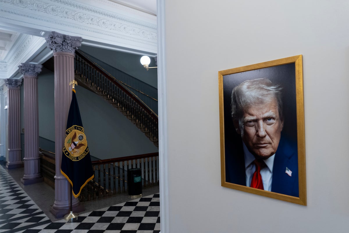 White House shows off a stern-looking Trump portrait with a knock-off Austin Powers twist