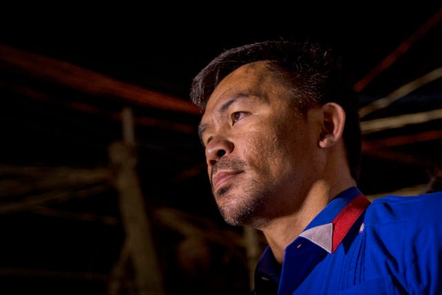 <p>Manny Pacquiao during his time as a senator in the Philippines</p>