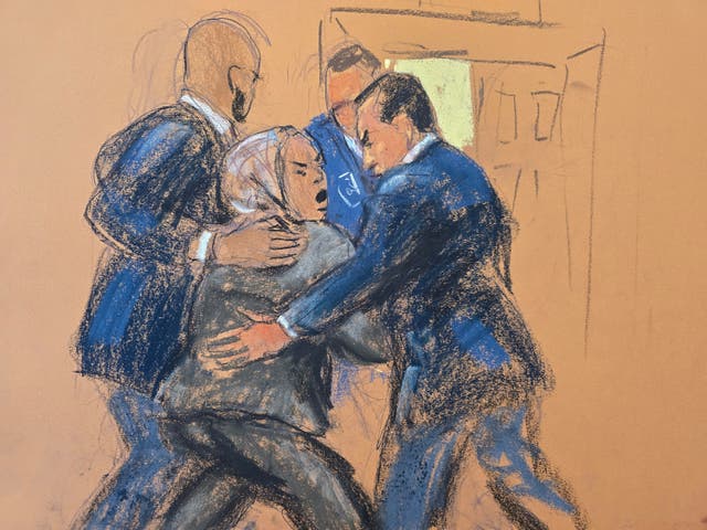 <p>A supporter of Sean “Diddy” Combs was dragged out of a New York courtroom by cops after having a profanity-laden outburst</p>