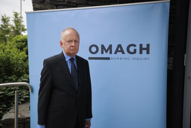 Chairman of the Omagh Bombing Inquiry Lord Turnbull (Liam McBurney/PA)