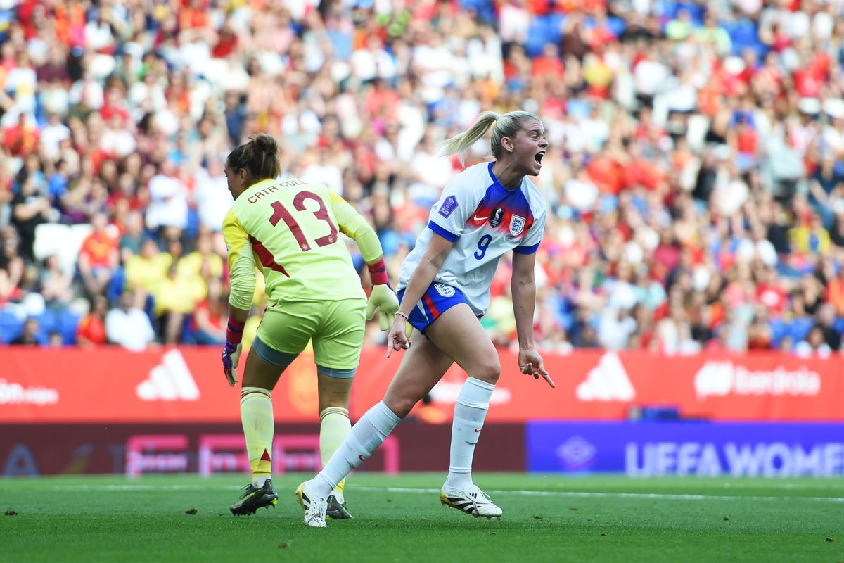 Spain vs England live: Latest score and updates as Pina double sends hosts ahead in Nations League decider