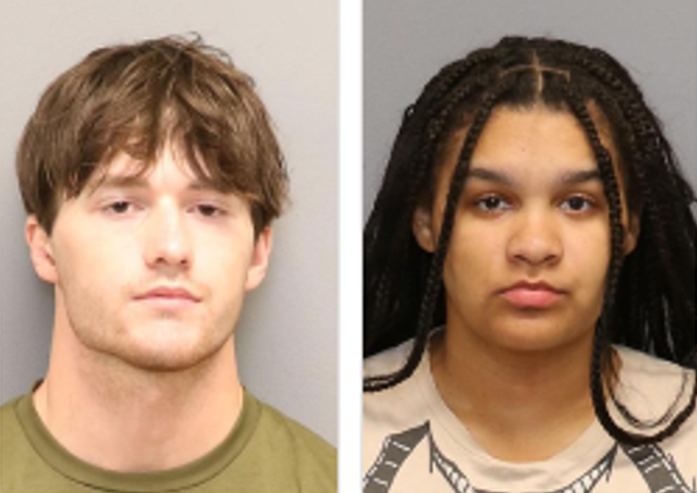 <p>Jonah Michael Poole and Kylee Alyssa Dakes are accused of trapping a man in his truck and lighting it on fire</p>