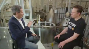 Awkward moment Elon Musk dodges question about Donald Trump