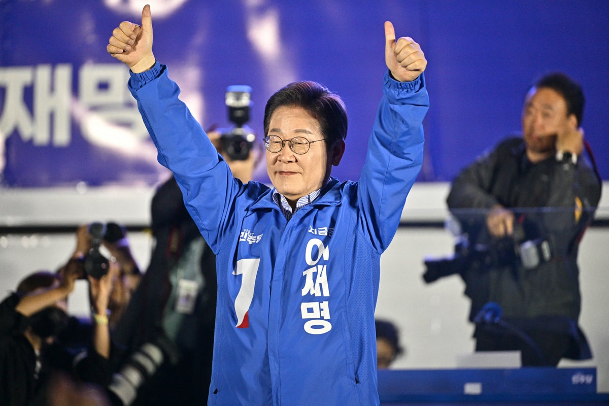 Exit polls in South Korea election show landslide victory for left-wing leader Lee Jae Myung