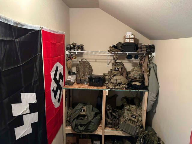 Weapons Cache Nazi Paraphernalia